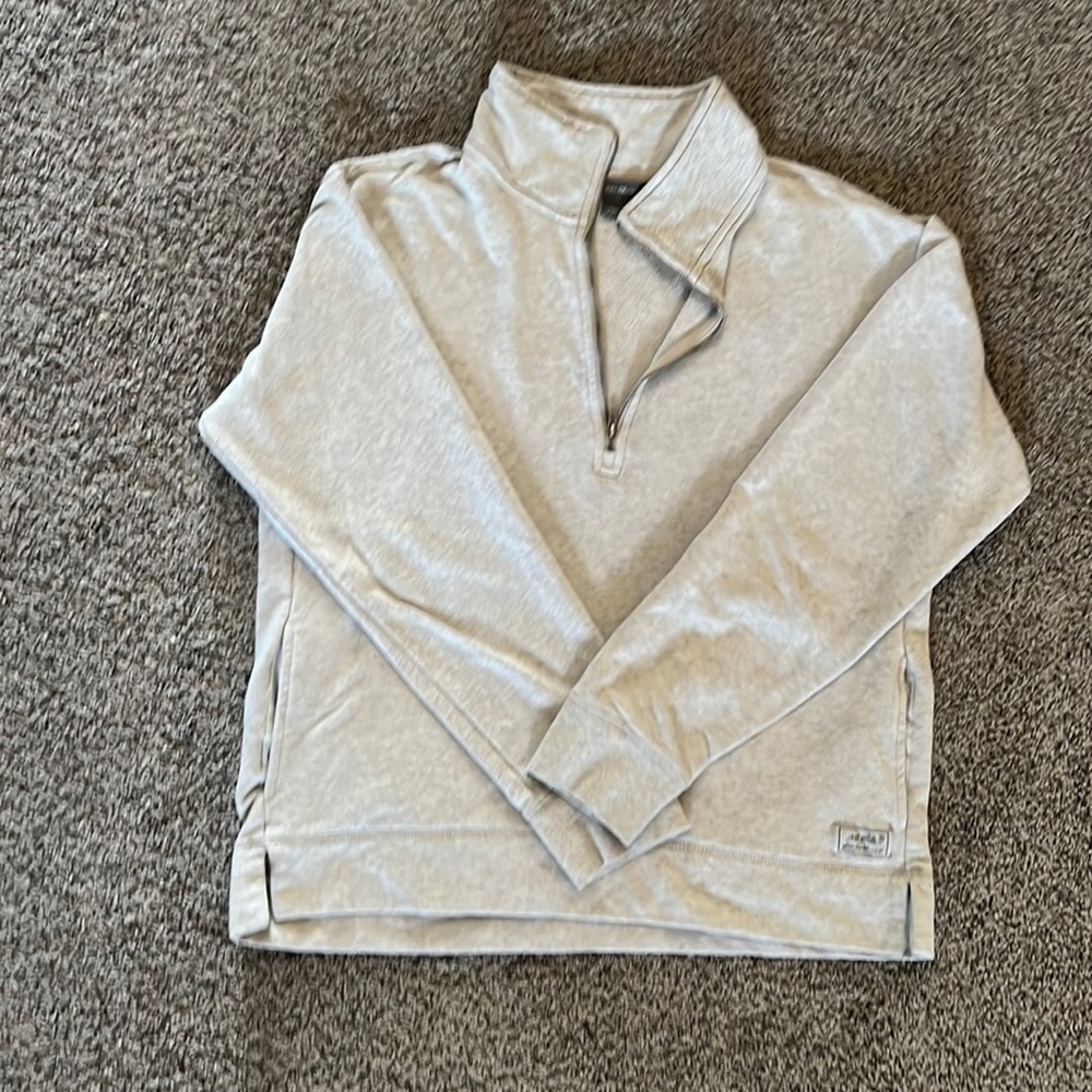 Gray Pullover Quarter Zip